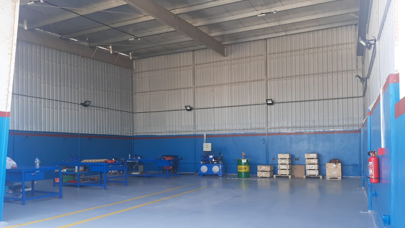 Hydraulic testing bench